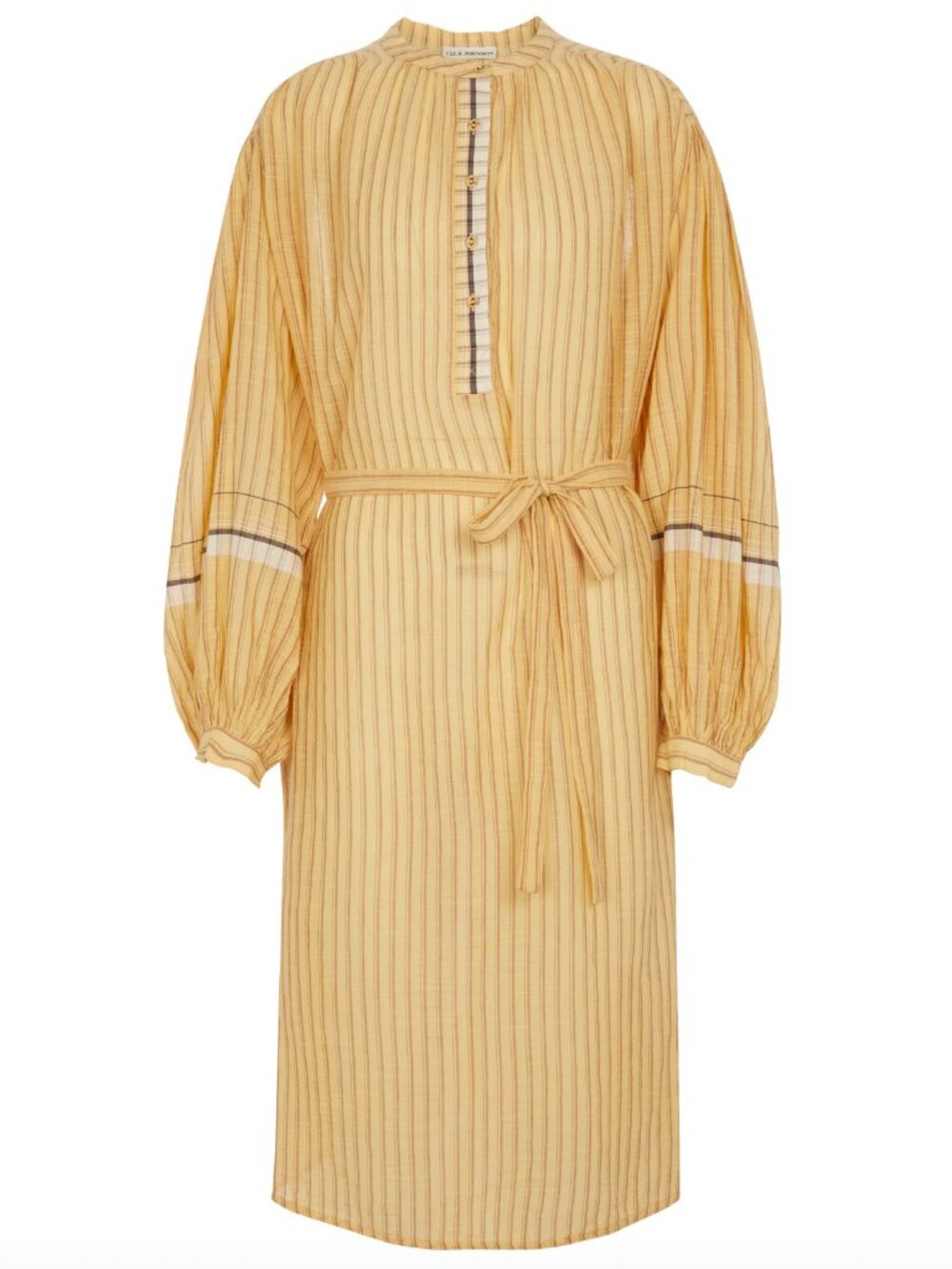 Ulla Johnson Rabea Striped Cotton Midi Dress